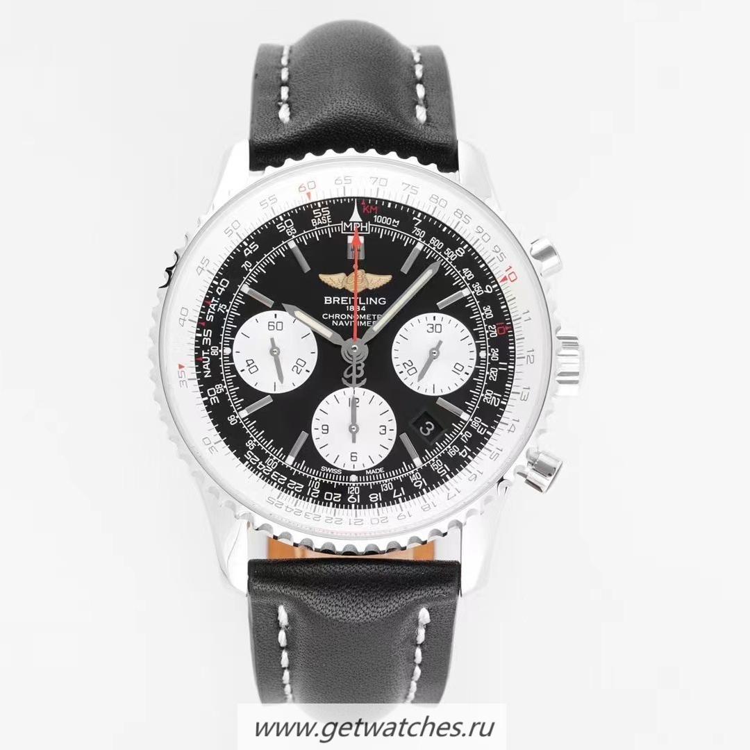 High Quality Breitling Navitimer 01 43mm BLSF SS Black Dial 7750 High Quality Breitling Navitimer 01 43mm BLSF SS Black Dial 7750