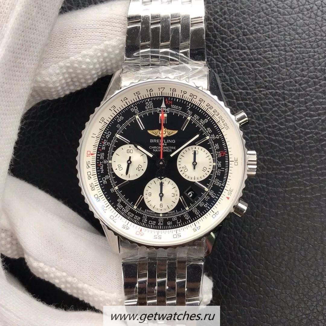 Copy Breitling Navitimer 01 43mm JF SS Black Dial 7750 Copy Breitling Navitimer 01 43mm JF SS Black Dial 7750