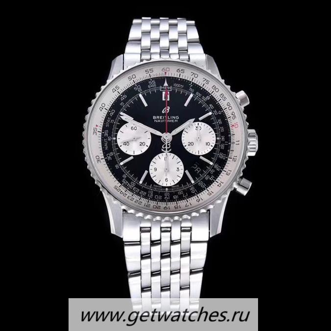 Perfect Replica Breitling Navitimer B01 GF SS Black Dial 7750 Perfect Replica Breitling Navitimer B01 GF SS Black Dial 7750