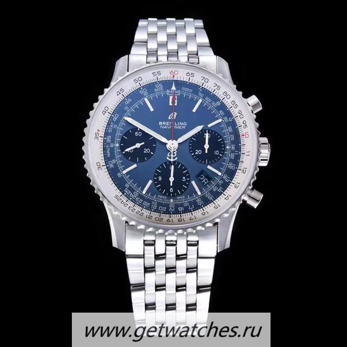 Shop Breitling Navitimer B01 GF SS Blue Dial 7750 Shop Breitling Navitimer B01 GF SS Blue Dial 7750