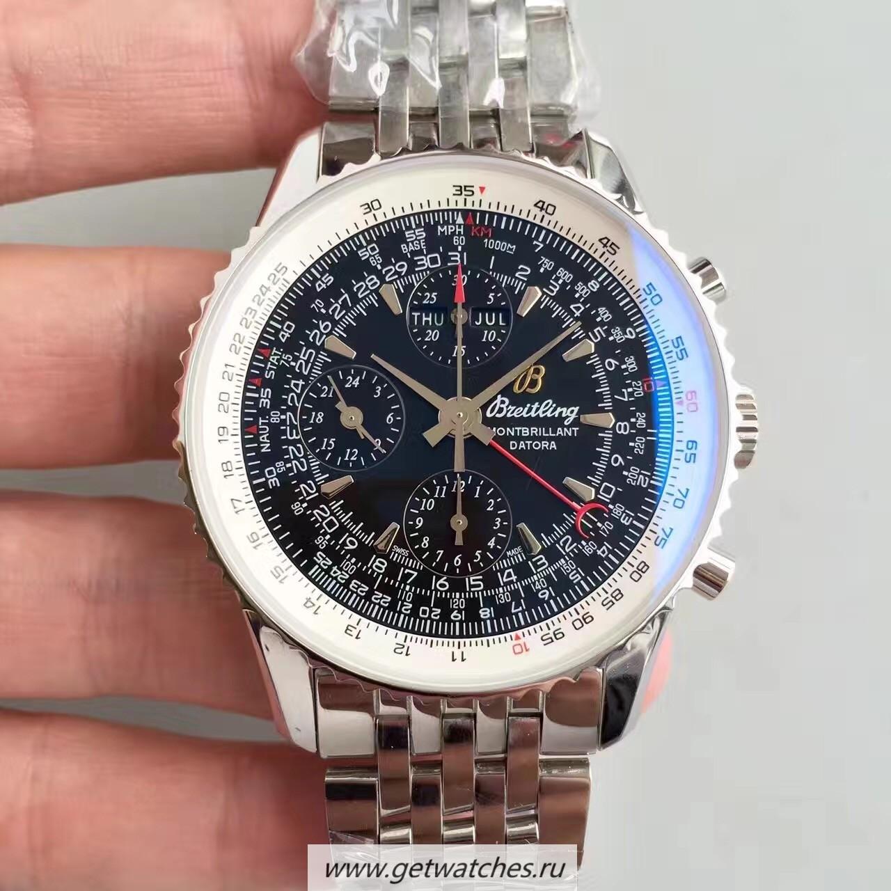 Perfect Replica Breitling Navitimer Montbrillant Datora A21330 JF SS Black Dial 7750 Perfect Replica Breitling Navitimer Montbrillant Datora A21330 JF SS Black Dial 7750