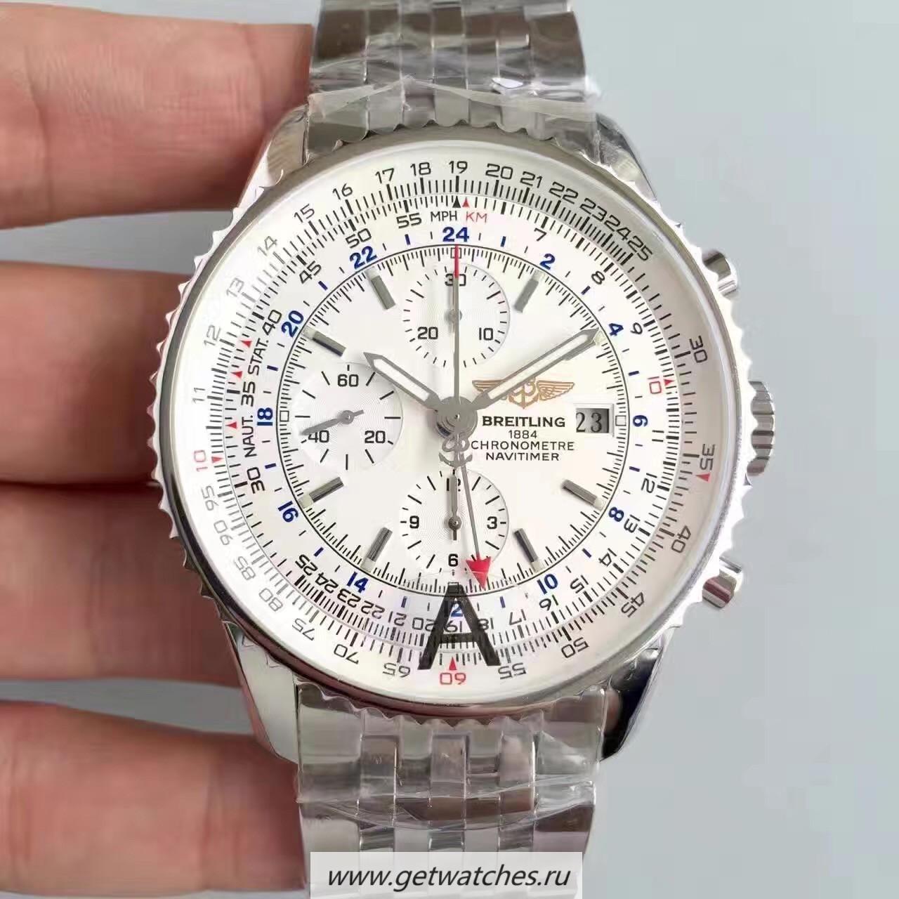 Fake Breitling Navitimer World A2432212/G571-443A JF SS White Dial 7750 Fake Breitling Navitimer World A2432212/G571-443A JF SS White Dial 7750