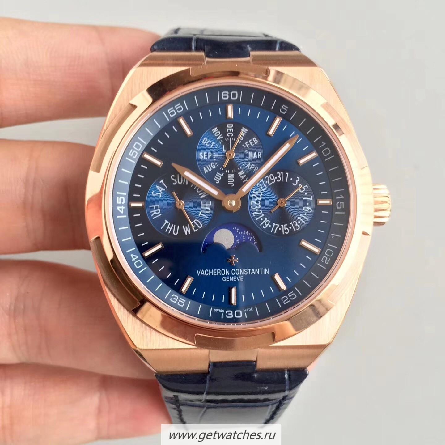 High Quality Vacheron C0nstan1n Overseas Ultra Thin Perpetual Calendar 4300V/120G-B102 BF Rose Gold Blue Dial 1120 QP High Quality Vacheron C0nstan1n Overseas Ultra Thin Perpetual Calendar 4300V/120G-B102 BF Rose Gold Blue Dial 1120 QP