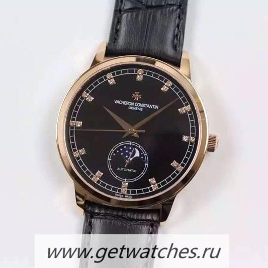 NEW Replica Vacheron C0nstan1n Patrimony 81180 Rose Gold D1am0nds & Black Dial 2450SC NEW Replica Vacheron C0nstan1n Patrimony 81180 Rose Gold D1am0nds & Black Dial 2450SC