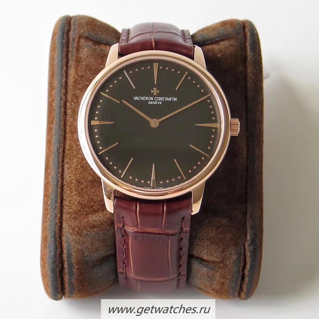 Copy Vacheron C0nstan1n Patrimony 81180/000R-9283 KZF Rose Gold Black Dial M9015 Copy Vacheron C0nstan1n Patrimony 81180/000R-9283 KZF Rose Gold Black Dial M9015