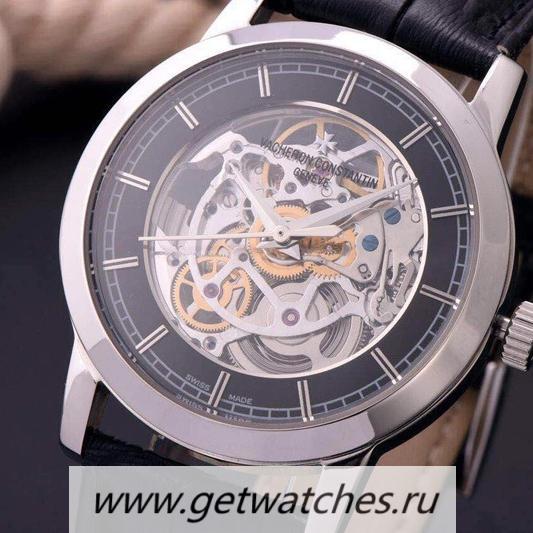 NEW Replica Vacheron C0nstan1n Patrimony SS Skeleton & Black Dial 2824 NEW Replica Vacheron C0nstan1n Patrimony SS Skeleton & Black Dial 2824