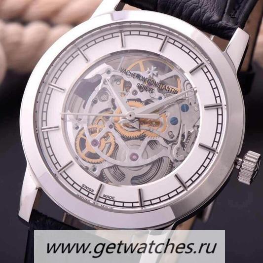 Fake Vacheron C0nstan1n Patrimony SS Skeleton & White Dial 2824 Fake Vacheron C0nstan1n Patrimony SS Skeleton & White Dial 2824