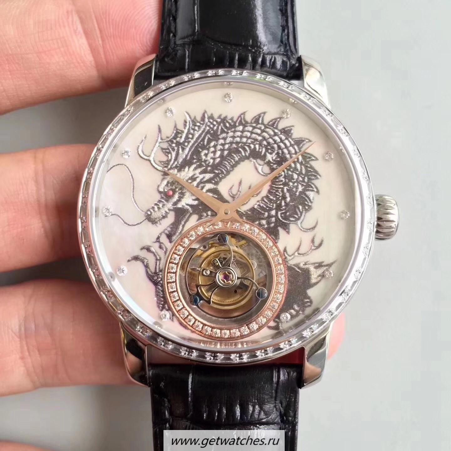 Copy Vacheron C0nstan1n Patrimony Tourbillon Noob Factory SS & D1am0nds Dragon Dial Tourbillon Copy Vacheron C0nstan1n Patrimony Tourbillon Noob Factory SS & D1am0nds Dragon Dial Tourbillon