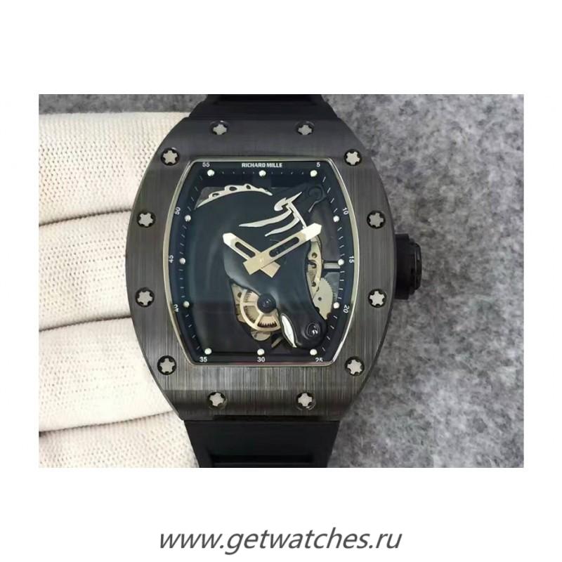 NEW Replica Richard Mille Polo Club Saint Tropez RM052 KVF Black Ceramic Black Dial M8215 NEW Replica Richard Mille Polo Club Saint Tropez RM052 KVF Black Ceramic Black Dial M8215