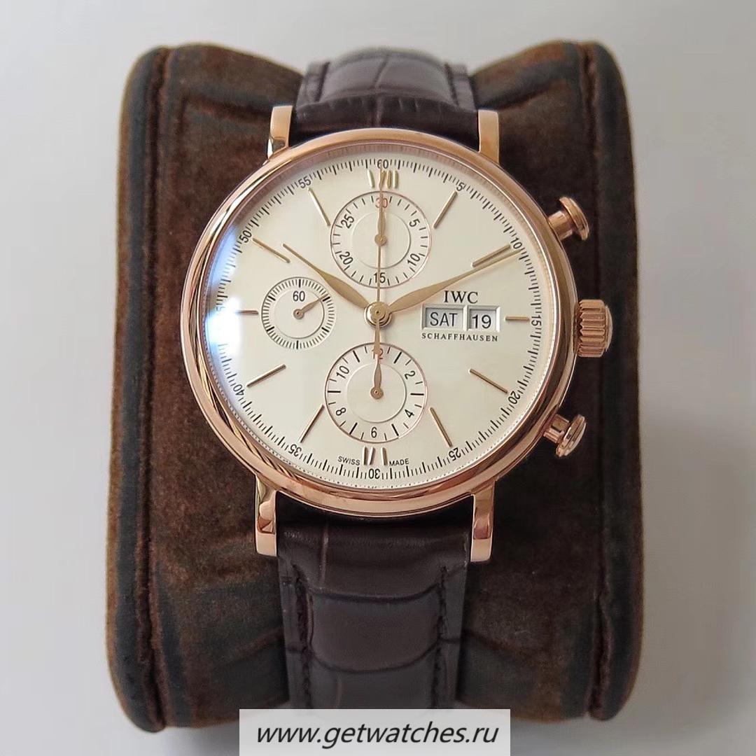 High Quality IWC Portofino Chrono IW391020 ZF V2 Rose Gold White Dial 7750 High Quality IWC Portofino Chrono IW391020 ZF V2 Rose Gold White Dial 7750