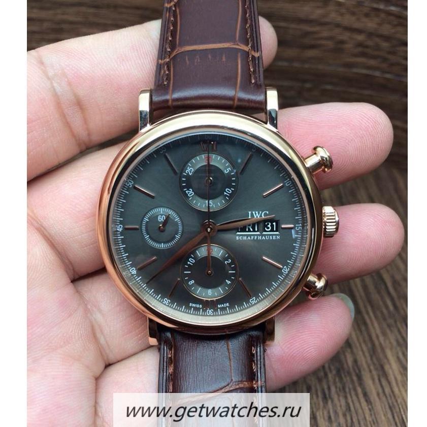 Replica IWC Portofino IWF 391021 Chrono Rose Gold Gray Dial 7750 Replica IWC Portofino IWF 391021 Chrono Rose Gold Gray Dial 7750