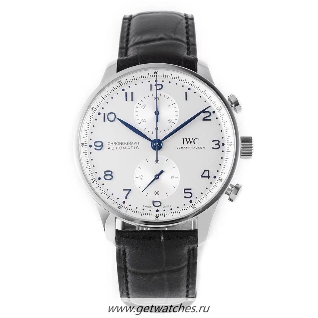 Shop IWC Portugieser Chrono IW371605 ZF SS Silver Dial Blue Markers 69355 Shop IWC Portugieser Chrono IW371605 ZF SS Silver Dial Blue Markers 69355