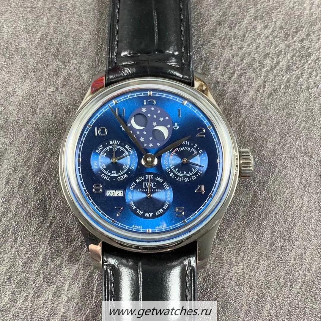 Perfect Replica IWC Portugieser Perpetual Calendar IW503401 V9F SS Blue Dial 52610 Perfect Replica IWC Portugieser Perpetual Calendar IW503401 V9F SS Blue Dial 52610