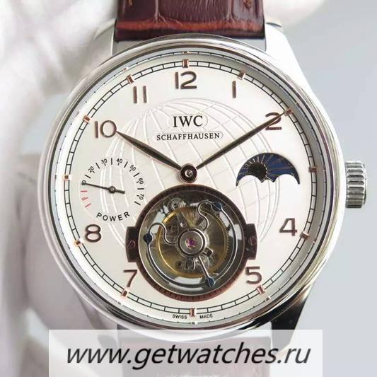 Fake IWC Portuguese Tourbillon Moonphase Power Reserve SS White Dial Tourbillon Fake IWC Portuguese Tourbillon Moonphase Power Reserve SS White Dial Tourbillon