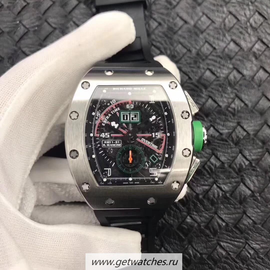 Replica Richard Mille RM011-01 R Mancini Flyback Chrono KVF Titanium Black Skeleton Dial 7750 Replica Richard Mille RM011-01 R Mancini Flyback Chrono KVF Titanium Black Skeleton Dial 7750