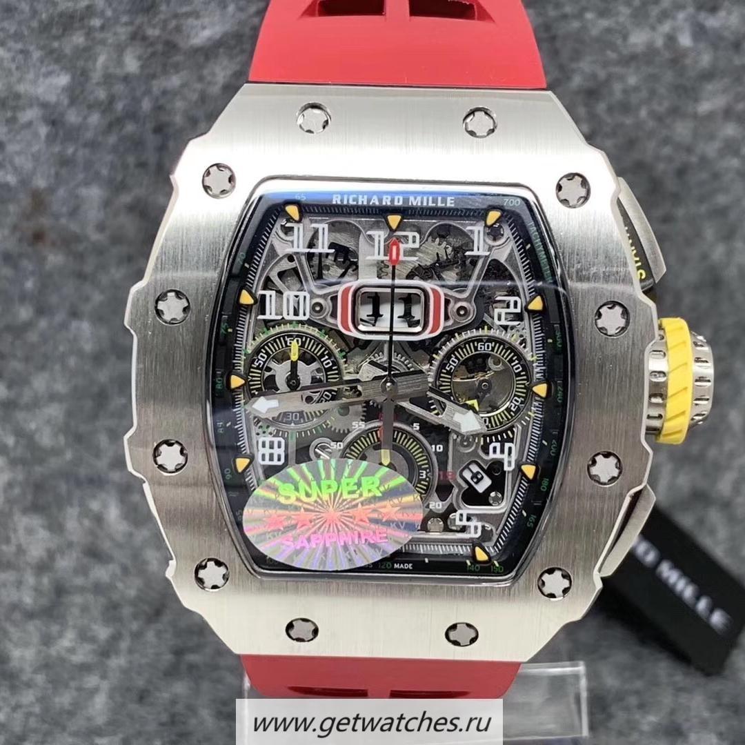 Best Price Richard Mille RM011-03 KVF SS Black Skeleton Dial 7750 Best Price Richard Mille RM011-03 KVF SS Black Skeleton Dial 7750