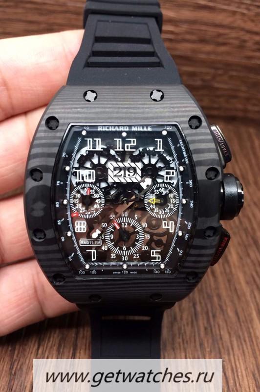 NEW Replica Richard Mille RM011-FM Felipe Massa Chrono Forged Carbon Black Dial 7750 NEW Replica Richard Mille RM011-FM Felipe Massa Chrono Forged Carbon Black Dial 7750