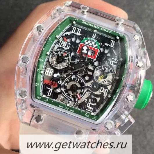 High Quality Richard Mille RM011-FM Shappire Green & Skeleton Dial 7750 High Quality Richard Mille RM011-FM Shappire Green & Skeleton Dial 7750
