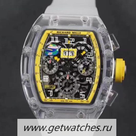 Fake Richard Mille RM011-FM Shappire Yellow & Skeleton Dial 7750 Fake Richard Mille RM011-FM Shappire Yellow & Skeleton Dial 7750