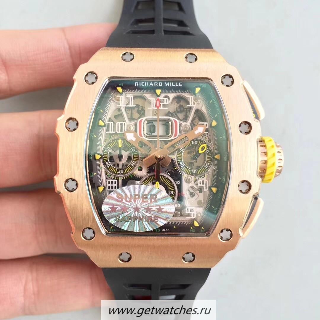 Best Price Richard Mille RM011 Felipe Massa Chrono KVF Rose Gold Skeleton Dial 7750 Best Price Richard Mille RM011 Felipe Massa Chrono KVF Rose Gold Skeleton Dial 7750