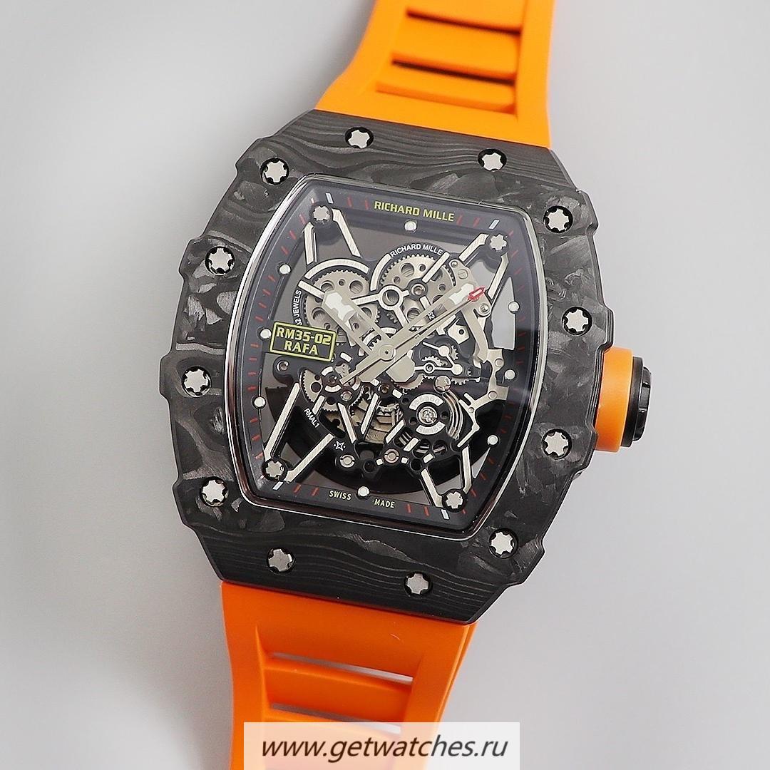 Shop Richard Mille RM035-02 Rafa Nadal KVF V3 Forged Carbon Black Dial Orange Strap M8215 Shop Richard Mille RM035-02 Rafa Nadal KVF V3 Forged Carbon Black Dial Orange Strap M8215