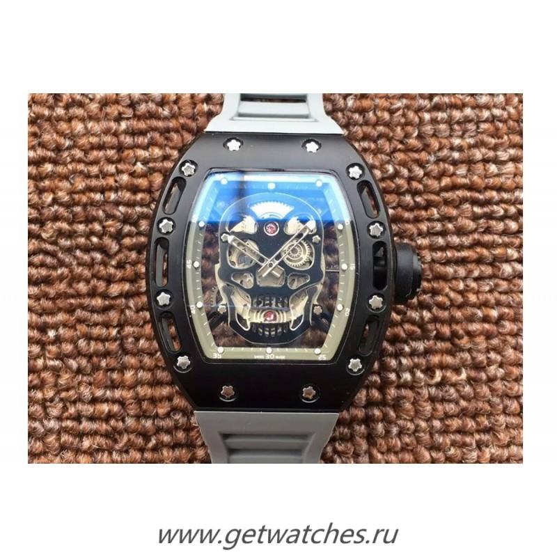 Copy Richard Mille RM052 PVD Black Skull Dial M6T51 Copy Richard Mille RM052 PVD Black Skull Dial M6T51