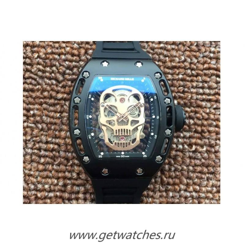 Fake Richard Mille RM052 PVD Rose Gold Skull Dial M6T51 Fake Richard Mille RM052 PVD Rose Gold Skull Dial M6T51