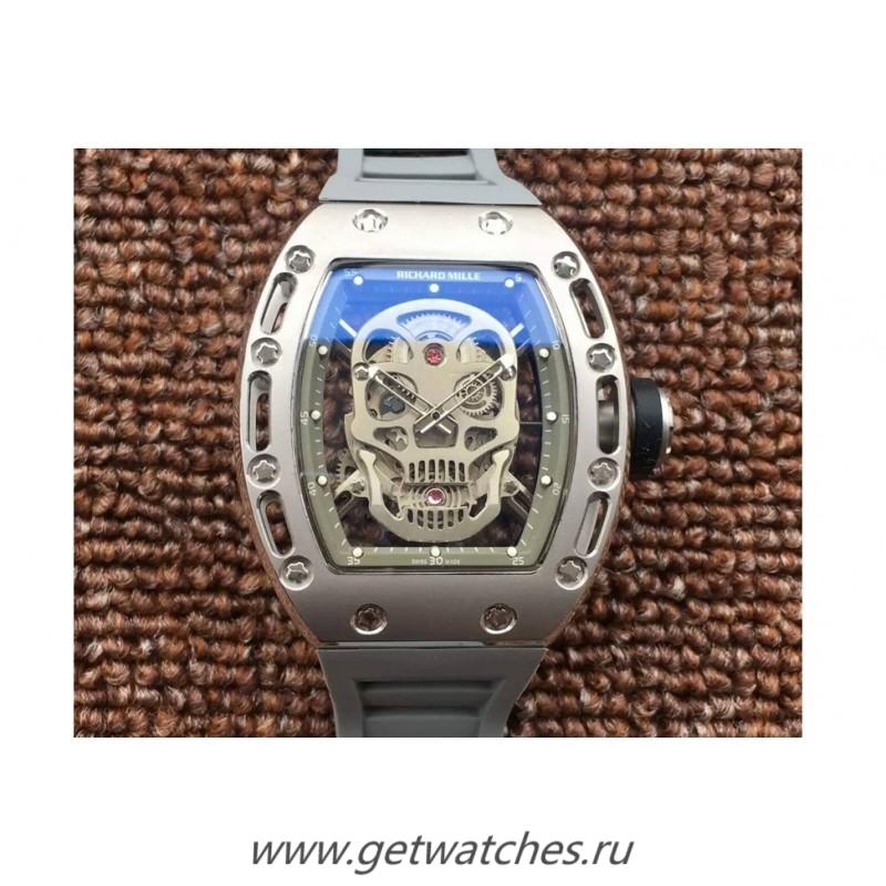 Shop Richard Mille RM052 Titanium Silver Skull Dial M6T51 Shop Richard Mille RM052 Titanium Silver Skull Dial M6T51