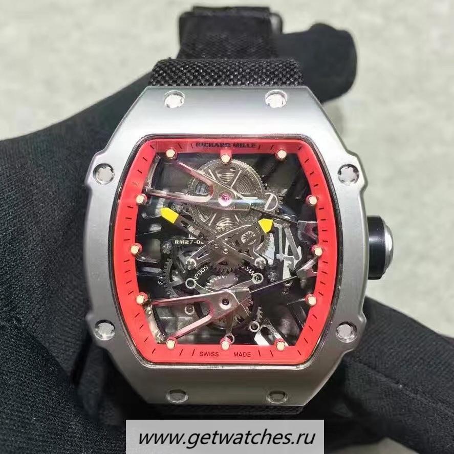 Replica Richard Mille RM27-02 SS Red & Skeleton Dial M9015 Replica Richard Mille RM27-02 SS Red & Skeleton Dial M9015