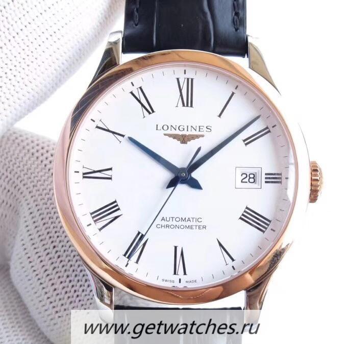 Replica Longines Record L2.821.4.11.2 AF SS & Rose Gold White Dial L888.4 Replica Longines Record L2.821.4.11.2 AF SS & Rose Gold White Dial L888.4
