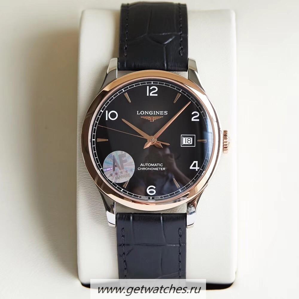 High Quality Longines Record L2.821.4.56.2 AF SS & Rose Gold Black Dial L888.4 High Quality Longines Record L2.821.4.56.2 AF SS & Rose Gold Black Dial L888.4