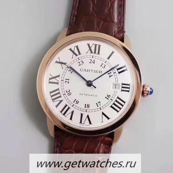 High Quality Ca*t1er Ronde Solo W6701009 42mm A8F V2 Rose Gold White Dial M9015 High Quality Ca*t1er Ronde Solo W6701009 42mm A8F V2 Rose Gold White Dial M9015
