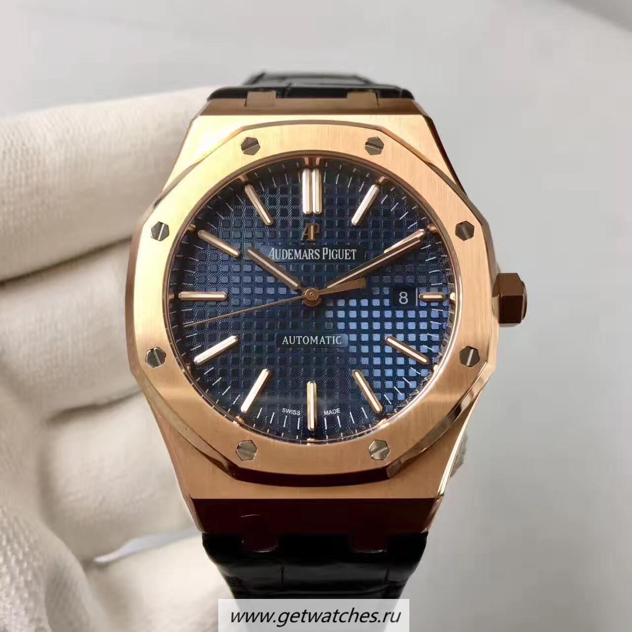 Shop Audemars P1g*et Royal Oak 15400 JF Rose Gold Blue Dial 3120 Shop Audemars P1g*et Royal Oak 15400 JF Rose Gold Blue Dial 3120