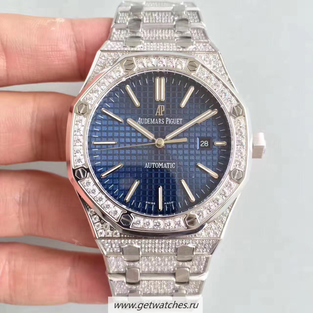 Perfect Replica Audemars Royal Oak 15400 Noob Factory SS & D1am0nd Blue Dial 3120 Perfect Replica Audemars Royal Oak 15400 Noob Factory SS & D1am0nd Blue Dial 3120