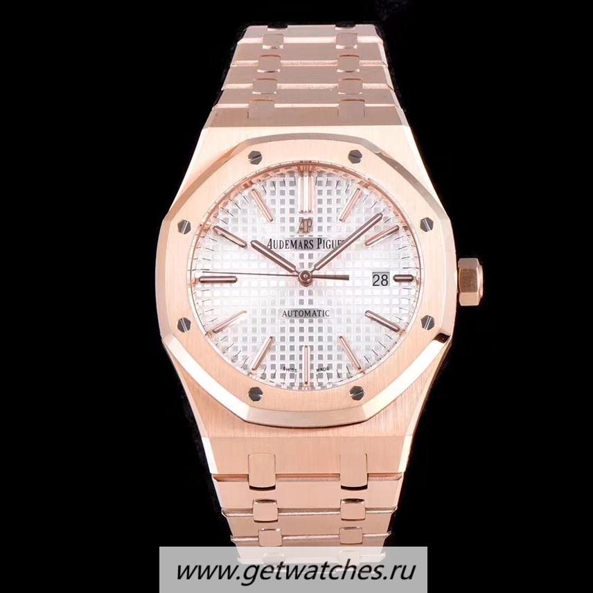 Replica Audemars P1g*et Royal Oak 15450 JF V5 Rose Gold Silver Dial 3120 Replica Audemars P1g*et Royal Oak 15450 JF V5 Rose Gold Silver Dial 3120