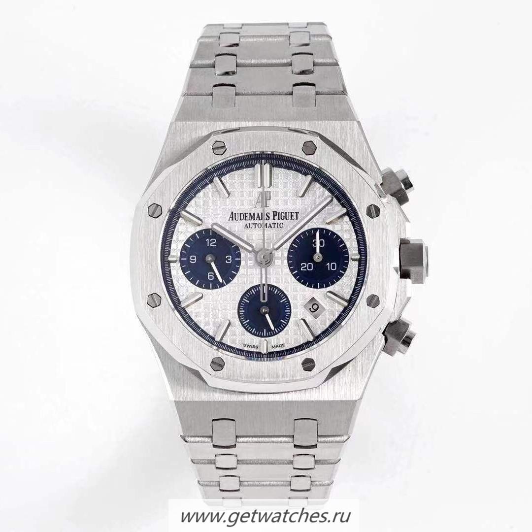 High Quality Audemars P1g*et Royal Oak Chrono 26331 BF SS Silver & Blue Dial 7750 High Quality Audemars P1g*et Royal Oak Chrono 26331 BF SS Silver & Blue Dial 7750