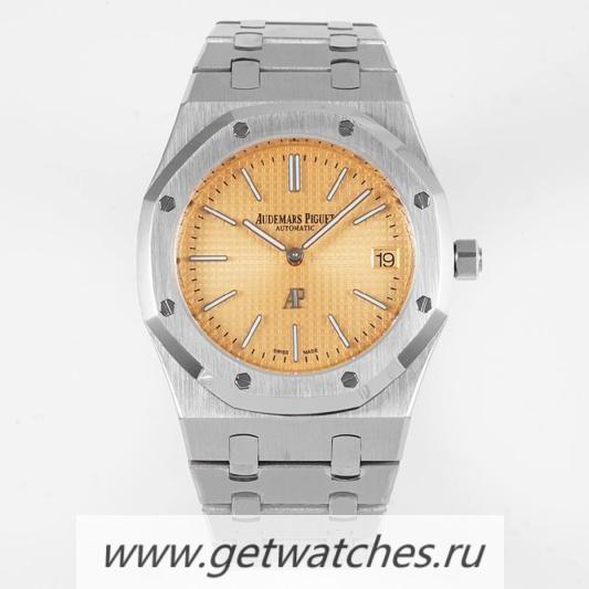 High Quality Audemars P1g*et Royal Oak Extra Thin 39mm 15202 KZF SS Yellow Dial 2121 High Quality Audemars P1g*et Royal Oak Extra Thin 39mm 15202 KZF SS Yellow Dial 2121