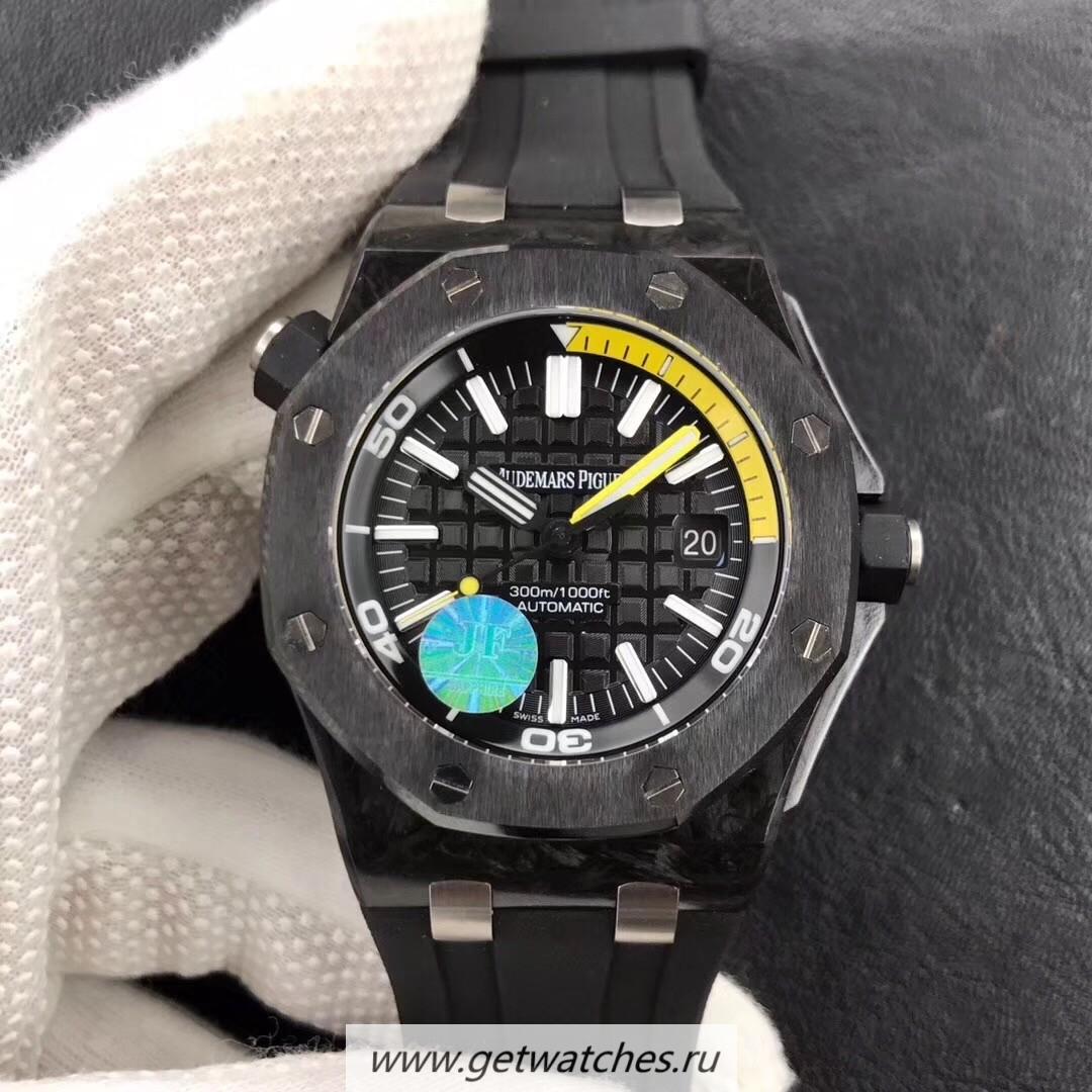Perfect Replica Audemars Royal Oak Offshore Diver 15706 JF V6F Forged Carbon Black Dial 3120 Perfect Replica Audemars Royal Oak Offshore Diver 15706 JF V6F Forged Carbon Black Dial 3120