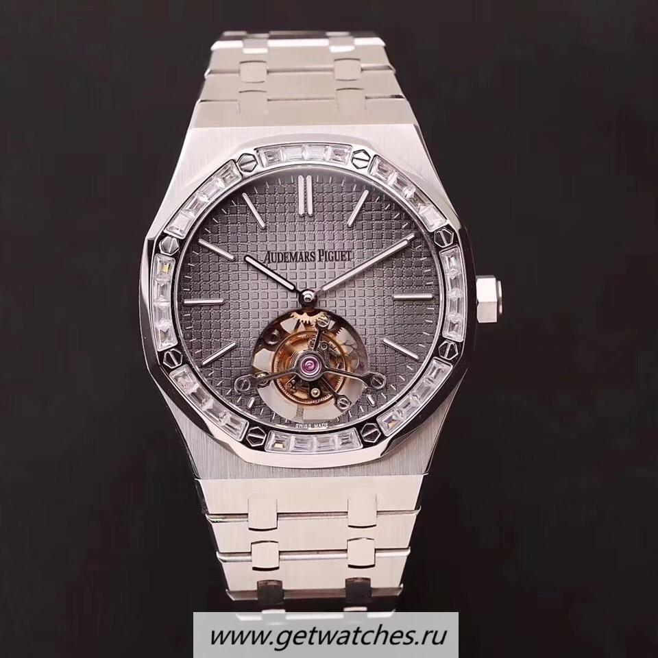 Replica Audemars P1g*et Royal Oak Tourbillon Extra Thin 26516 R8F SS & D1am0nds Anthracite Dial 2924 Replica Audemars P1g*et Royal Oak Tourbillon Extra Thin 26516 R8F SS & D1am0nds Anthracite Dial 2924