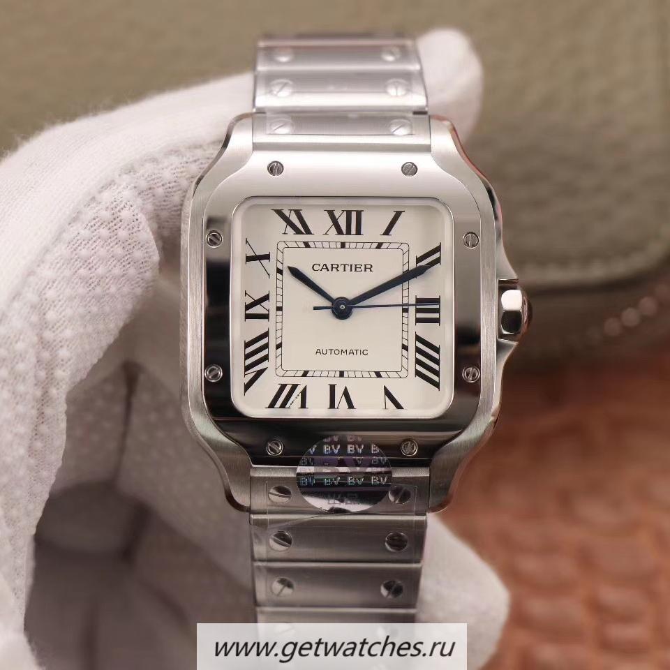 Copy Ca*t1er Santos WSSA0010 BVF V2 35mm SS White Dial M9015 Copy Ca*t1er Santos WSSA0010 BVF V2 35mm SS White Dial M9015