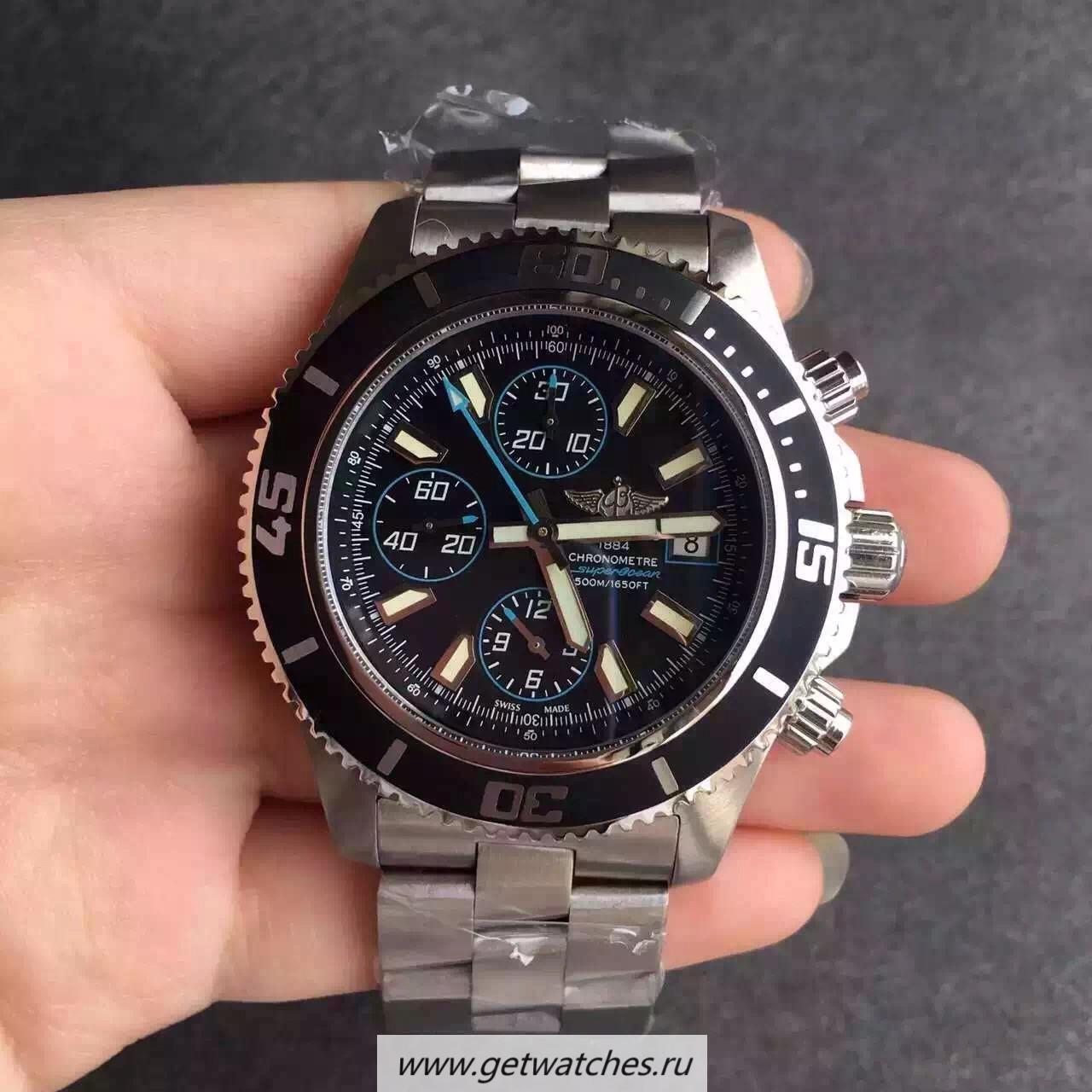 Shop Breitling S*perocean Chrono A1334102/BA83/134A Noob Factory SS Black & Blue Dial 7750 Shop Breitling S*perocean Chrono A1334102/BA83/134A Noob Factory SS Black & Blue Dial 7750