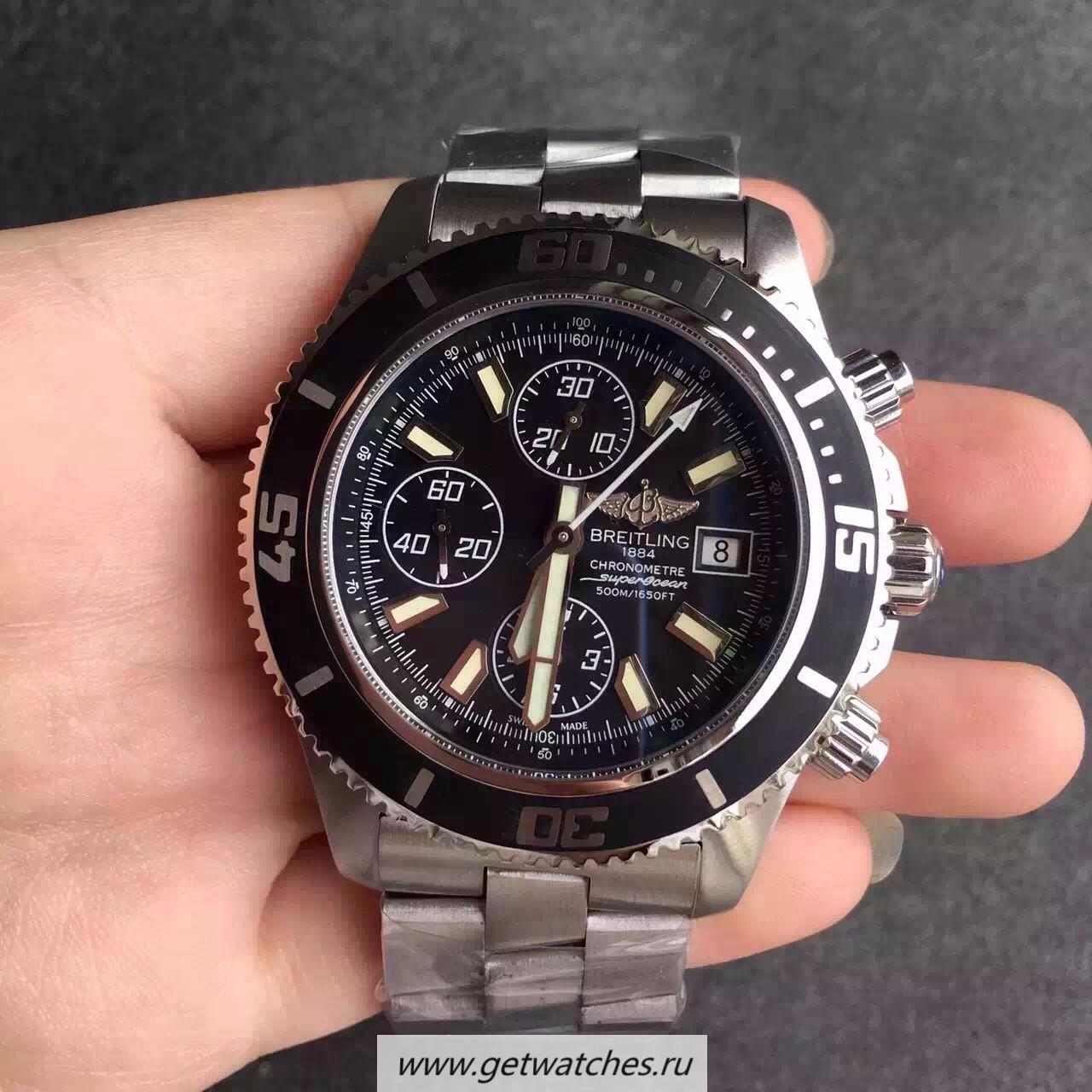 Fake Breitling S*perocean Chrono A1334102/BA84/134A Noob Factory SS Black & White Dial 7750 Fake Breitling S*perocean Chrono A1334102/BA84/134A Noob Factory SS Black & White Dial 7750