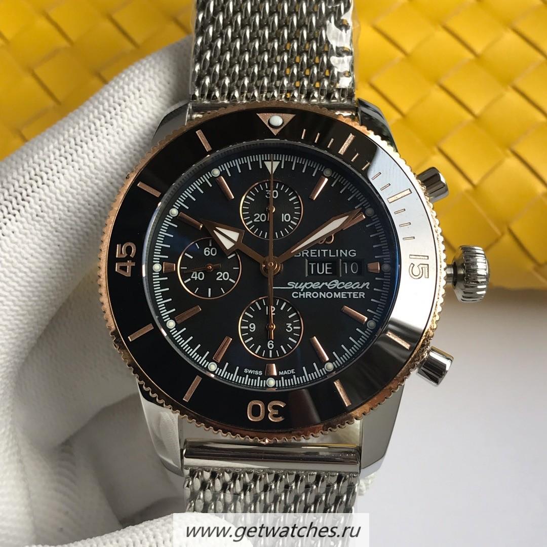 Perfect Replica Breitling S*perocean Heritage Chrono 44 A13312 AIF SS Black Dial 7750 Perfect Replica Breitling S*perocean Heritage Chrono 44 A13312 AIF SS Black Dial 7750