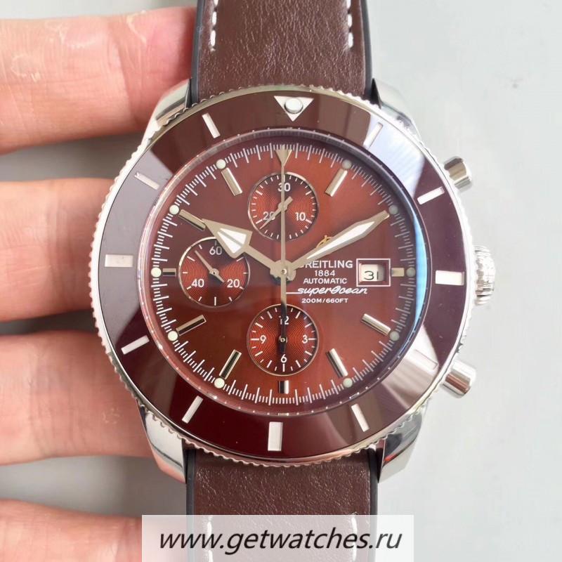 NEW Replica Breitling S*perocean Heritage II Chrono 46 A1331233/Q616 Noob Factory SS Brown Dial 7750 NEW Replica Breitling S*perocean Heritage II Chrono 46 A1331233/Q616 Noob Factory SS Brown Dial 7750