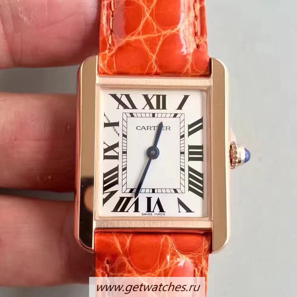 Fake Ca*t1er Tank Solo Ladies W5200003 27mm x 34mm TWF Rose Gold White Dial Quartz Fake Ca*t1er Tank Solo Ladies W5200003 27mm x 34mm TWF Rose Gold White Dial Quartz