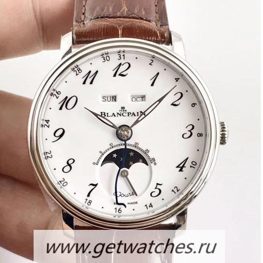 Shop Blancpain Villeret Quantieme Complet 8 Jours 6639-3437-55B OMF SS White Dial 6639 Shop Blancpain Villeret Quantieme Complet 8 Jours 6639-3437-55B OMF SS White Dial 6639